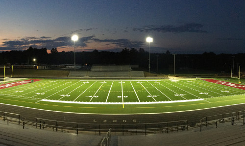 High Quality Artificial Grass Cage Football Field with LED Lighting System