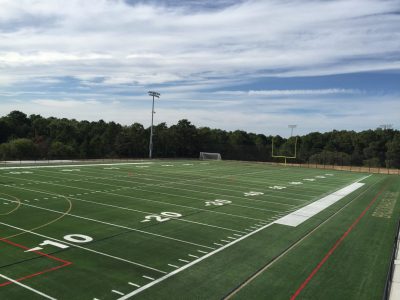 Cage Football Field with Strong Steel Fence and Shock Absorption Turf Surface