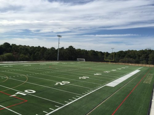 Cage Football Field with Strong Steel Fence and Shock Absorption Turf Surface