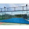 Outdoor Durable Panoramic Padel Court with Color Customized Grass and Branding Options