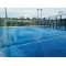 Outdoor Durable Panoramic Padel Court with Color Customized Grass and Branding Options