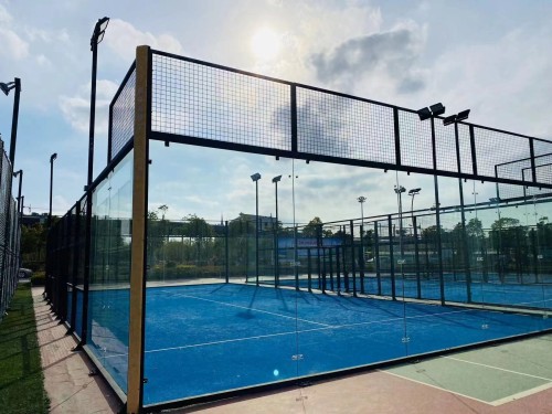 Professional Panoramic Padel Court with Tempered Glass and Galvanized Steel Frame for Club Use