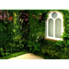 Gazon artificiel extérieur, belles plantes artificielles pour scène murale de paysage à prix compétitif