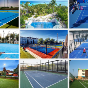 12mm CE Certificated White Line Turf Artificial Grass Padel for Padel Tennis Court