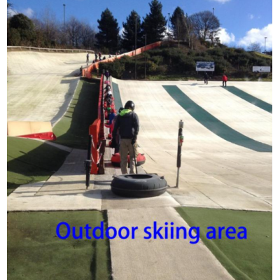 Artificial Ski Grass for Indoor Skiing Training with Artificial Turf
