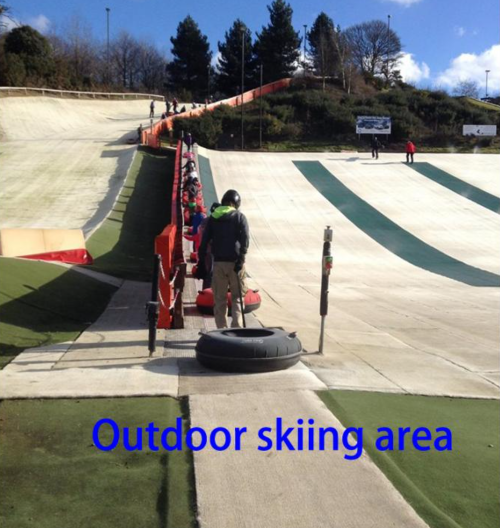Artificial Ski Grass for Indoor Skiing Training with Artificial Turf