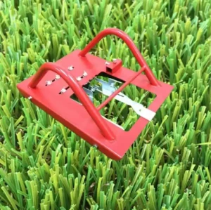 Cortador de línea de césped de fútbol para instalación de césped artificial Línea de marcado de césped blanco