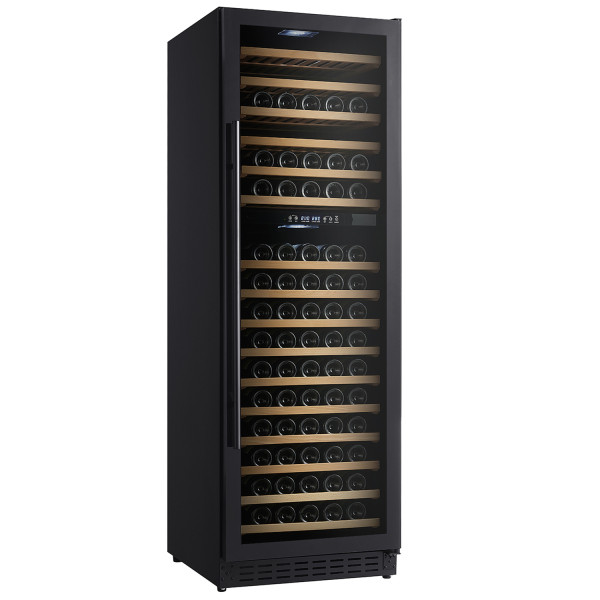 OEM ODM Customizable 166-Bottle Dual Zone Wine Cooler with Digital Compressor Control