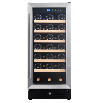 Premium 33-Bottle Wine Cooler | OEM/ODM | Modern Digital Control | Efficient Single Zone Compressor