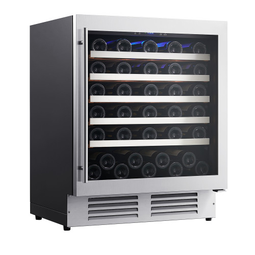 OEM/ODM Custom Wine Cooler - 54 Bottles with Wooden Shelves for Global Brand Integration & Importers