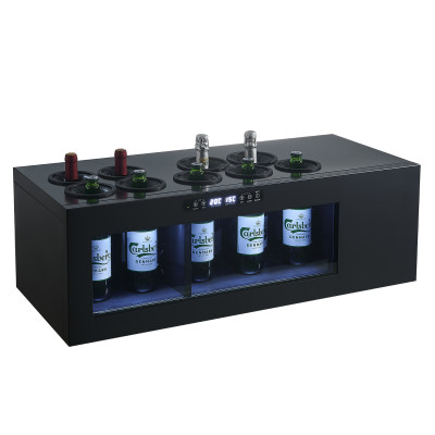 OEM ODM 9-Bottle Dual zone Commercial Countertop Wine Cooler–Ideal for Brand Merchants & Wholesalers