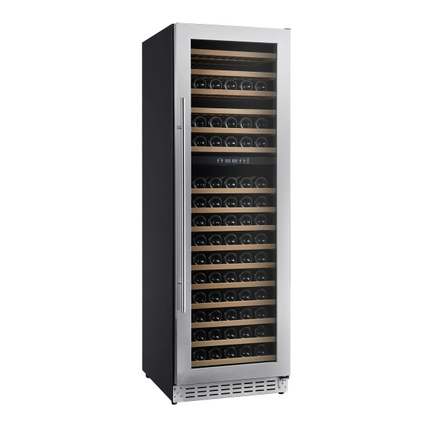 OEM ODM Customizable Dual Zone Wine Cooler – 166 Bottle Capacity, Modern Digital Control Compressor