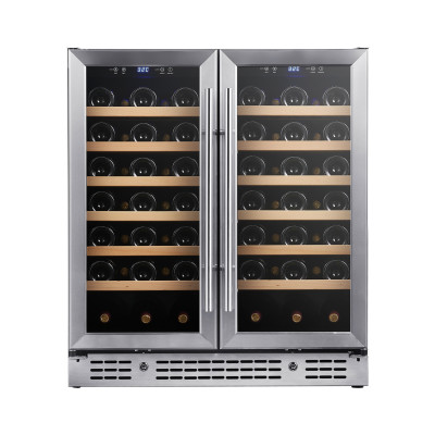 OEM/ODM Custom Side by Side Wine Cooler-66 Bottle Capacity for Global Brand Integration & Importers