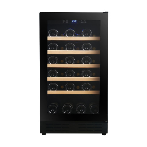 OEM & ODM 34 bottles Modern Wine Cooler with Wooden Shelves for High-Quality Life