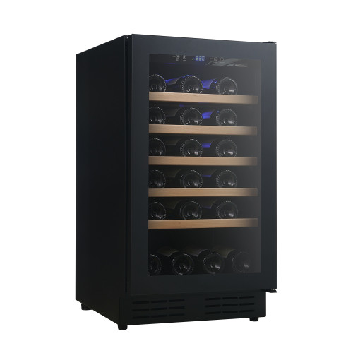 OEM & ODM 34 bottles Modern Wine Cooler with Wooden Shelves for High-Quality Life