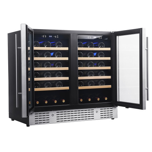 OEM/ODM Custom Side by Side Wine Cooler - 68 Bottles Capacity for Global Brand Integration & Importers