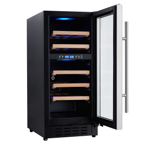 OEM/ODM Customizable 83L Wine Cooler with Wooden Shelves for High-quality Life