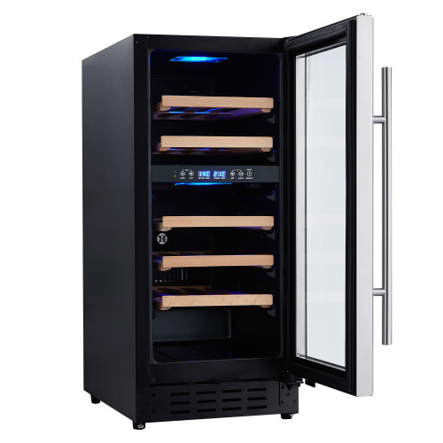 OEM/ODM Customizable 83L Wine Cooler with Wooden Shelves for High-quality Life