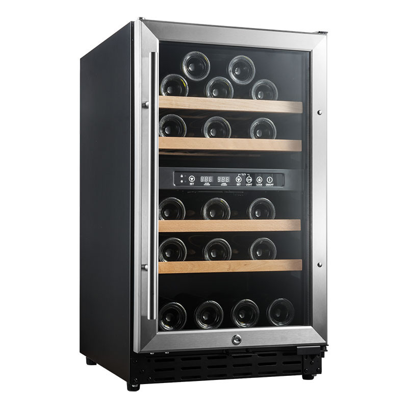 Wine Cooler with Dual Zone