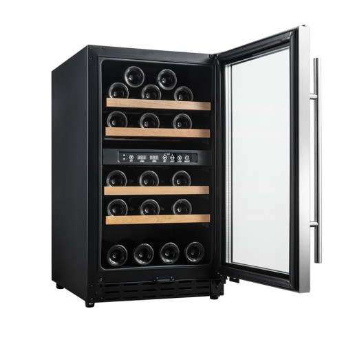 OEM & ODM 32 bottles Modern Wine Cooler with Dual Zone for Multiple Options