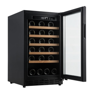 OEM & ODM 34 bottles Modern Wine Cooler with Wooden Shelves for High-Quality Life