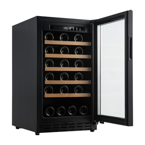 OEM & ODM 34 bottles Modern Wine Cooler with Wooden Shelves for High-Quality Life