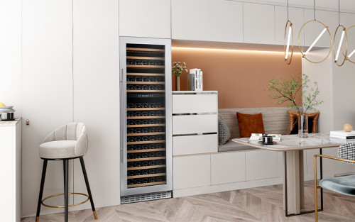 OEM ODM Customizable Dual Zone Wine Cooler – 166 Bottle Capacity, Modern Digital Control Compressor