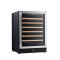 OEM/ODM 135L Single Zone Wine Cooler with Seamless Stainless Steel Door and Wooden Shelves