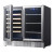 Customizable Dual Zone Wine & Beverage Cooler with Double Stainless Steel Glass Doors for OEM/ODM