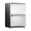 Customizable 21 Inch Built-in Quiet Integrated Drawer Refrigerator & Freezer-Stainless Steel for Wine and Food Storage