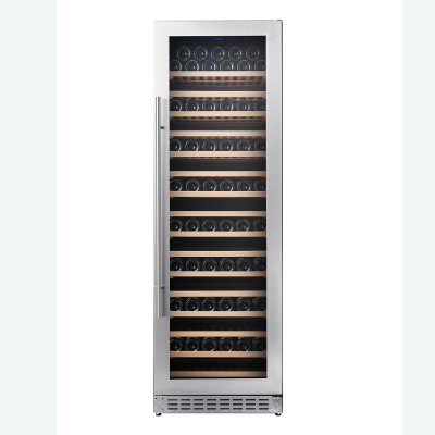 OEM/ODM Customizable Single Zone Wine Cooler – 166 Bottle Capacity Modern Digital Control Compressor