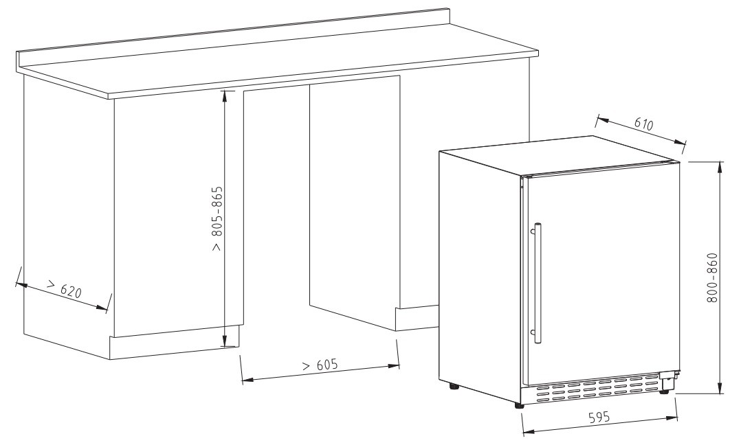 Refrigerator Dimension