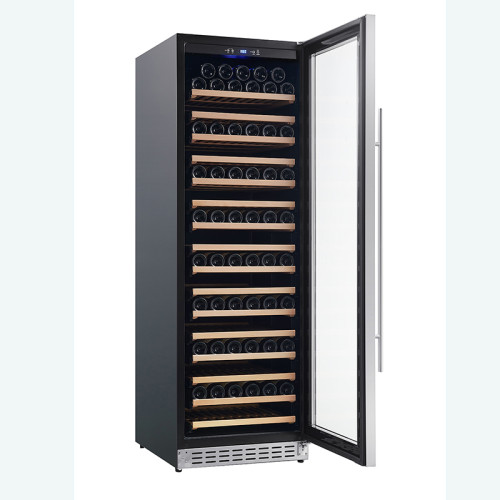 OEM/ODM Customizable Single Zone Wine Cooler – 166 Bottle Capacity Modern Digital Control Compressor