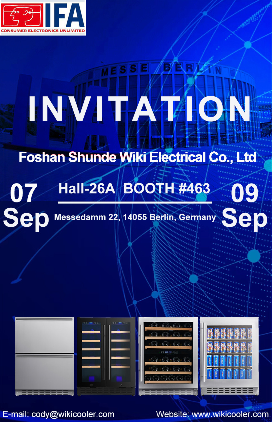 The Invitation of IFA in Germany in 2025