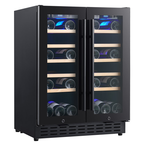 Custom Modern Commercial 40-Bottle Dual Zone Wine Cooler for Global B2B Clients or Brand Owners