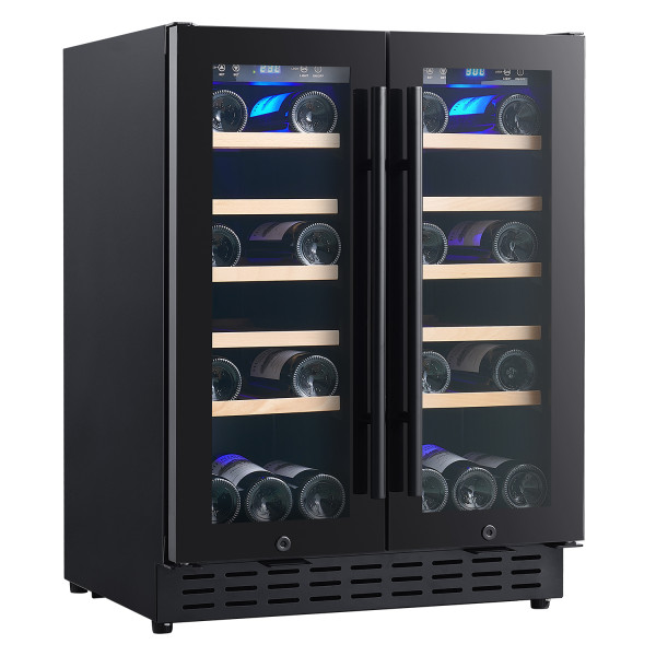 Custom Modern Commercial 40-Bottle Dual Zone Wine Cooler for Global B2B Clients or Brand Owners