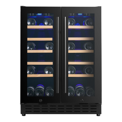 Custom Modern Commercial 40-Bottle Dual Zone Wine Cooler for Global B2B Clients or Brand Owners