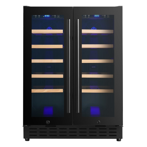 Custom Modern Commercial 40-Bottle Dual Zone Wine Cooler for Global B2B Clients or Brand Owners