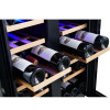 Built-in or Freestanding Customizable 42 Bottles Wine Cooler with Double Glass Door