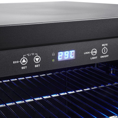 118L Beverage Cooler – Compact Glass Door Drink Fridge for Home & Commercial Use