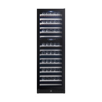 430L Dual Zone Wine Cooler with Black Glass Door – Premium Built-In Wine Cooler