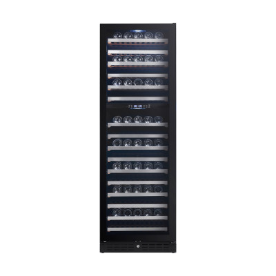 430L Dual Zone Wine Cooler with Black Glass Door – Premium Built-In Wine Cooler
