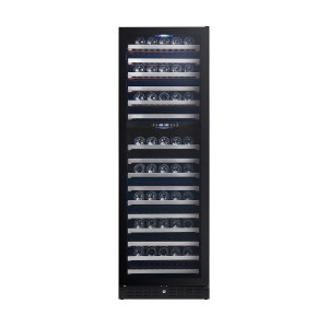 430L Dual Zone Wine Cooler with Black Glass Door – Premium Built-In Wine Cooler