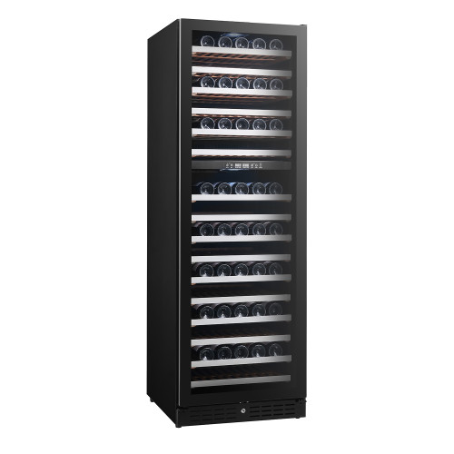 430L Dual Zone Wine Cooler with Black Glass Door – Premium Built-In Wine Cooler