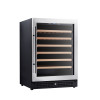 OEM/ODM 135L Single Zone Wine Cooler with Seamless Stainless Steel Door and Wooden Shelves