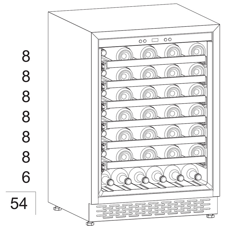 Bottle Capacity of the Wine Cooler