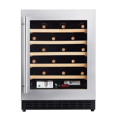 33 Bottles Modern Wine Cooler - Customizable OEM & ODM Solutions with Shallow Depth and Elegant Wooden Shelves, Ideal for Wholesale Distribution