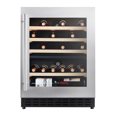 27 Bottles Modern Wine Cooler - Customizable OEM & ODM Solutions with Shallow Depth and Elegant Wooden Shelves, Ideal for Wholesale Distribution
