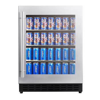 OEM/ODM Single Zone 85L Shallow Depth Built-in Beverage Cooler|Glass Shelves|Compressor Cooling