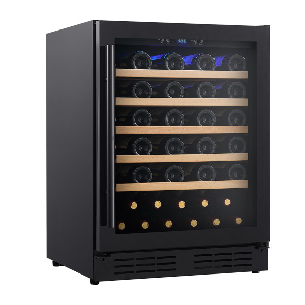 Customizable Single Zone 118L Built-in Wine Cooler|Compressor Cooling|Black Glass Door|ODM Factory